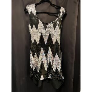 A'Gaci sequin dress with cape